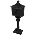 thumbnail image 3 of Mail Box Heavy Duty Mailbox Postal Box Security Cast Aluminum Vertical Pedestal, 3 of 5