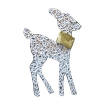 WMGHA Christmas Decorations Outdoor Reindeer Family - 3D Lighted Deer with LED Lights, Yard Christmas Decor with Stakes for Front Yard, Lawn, Garden, Porch, Holiday(1-Pack)