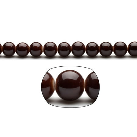 Brown Pearls 10mm Solid-Tone Glass Beads 90-Bead Count