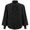 thumbnail image 1 of XDZJLR Men Shirts Fashion Style Gentleman Gothic Ruffled Long Sleeves Tops, 1 of 7