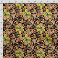 thumbnail image 4 of Soimoi Watercolor Fruit Printed,Cuddle Minky Fabric, Sewing Fabric by The Yard 56 Inch Wide,Decorative Plush Soft Fabric, Baby Garments, Toys and Blankets, Orange & Black, 4 of 5
