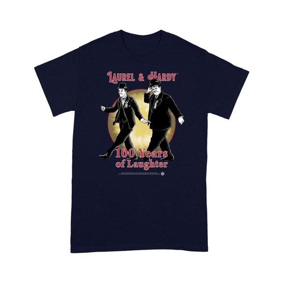Laurel & Hardy 100 Years of Laughter Classic Comedy T-Shirt