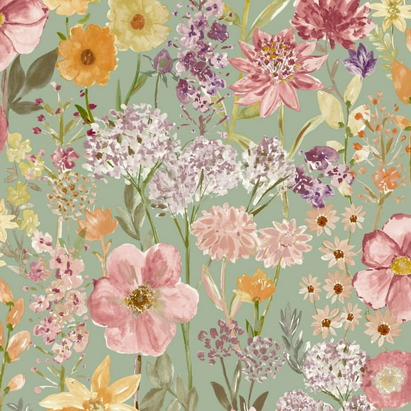 GrandDeco Wild Flowers Wallpaper