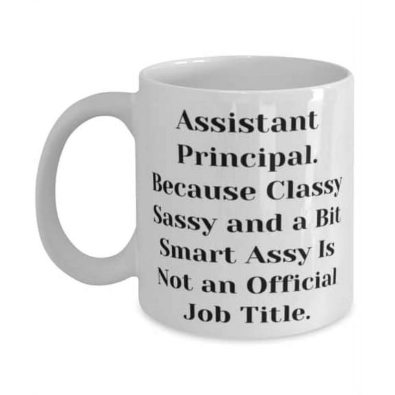 Assistant Principal. Because Classy Sassy and a Bit. Assistant principal 15oz Mug, Nice Assistant principal, Cup For Coworkers