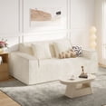 thumbnail image 2 of CQSXDA Deep Seat 75 Inch Modern Loveseat Sofa No Assembly ,For Living Room Bedroom And Apartment Use, Beige, 2 of 8
