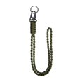thumbnail image 1 of Paracord Lanyard Carabiner trenzado para actividades al aire libre senderismo para adultos Verde, 1 of 8