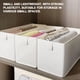 thumbnail image 4 of Armario de almacenamiento de telas - Organizador plegable de armario con asas, caja portátil de 40x15x17cm para ropa, ropa interior y ropa de cama, 4 of 9