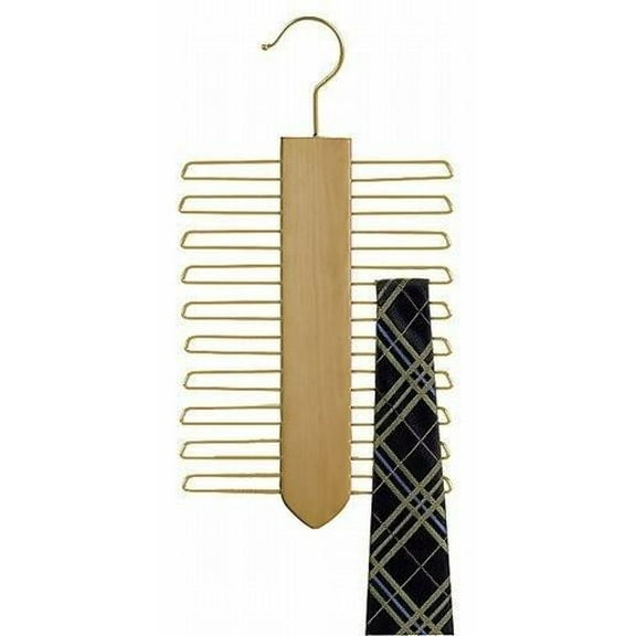 Natural & Brass Tie Hanger