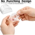 thumbnail image 3 of Self Adhesive Door Stoppers for Wall Protection, Acrylic Shower Door Stopper, 3m Strong Reusable Glue for Long-Term Reliability, Transparent Design for Floors and Parquet, 4 Pieces, 3 of 5