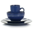 thumbnail image 2 of Gibson Elite Lisbon 16 Piece Round Stoneware Dinnerware Set in Cobalt, 2 of 3