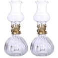 thumbnail image 1 of 2pcs Oil Lamp Hurricane Lamp Vintage Style Large Chamber Kerosene Lamp Lantern, 1 of 4