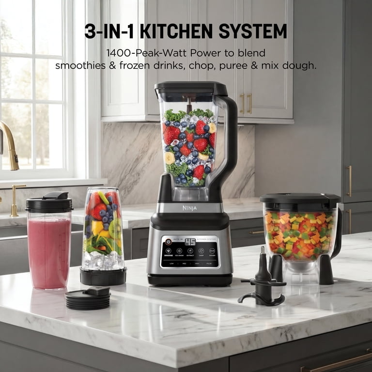 Ninja BN801 Professional Plus Kitchen System, Auto-iQ, 1200 Watts