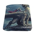 thumbnail image 2 of CADecor Dragon Blanket Throw Super Soft Warm Bed or Couch Blanket 58x80 inches, 2 of 2