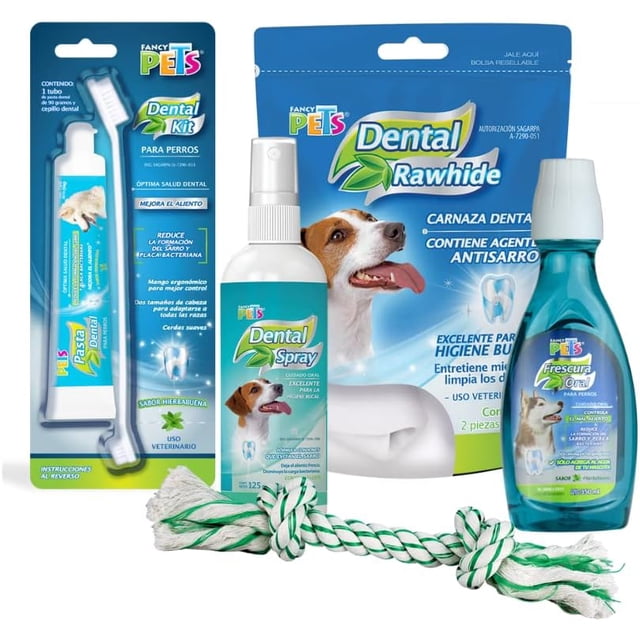 Fancy Pets Kit Dental para perro con 5 piezas