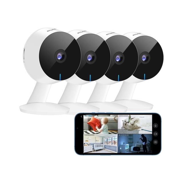 Cámara de seguridad LaView 5MP 3K con visión nocturna en color y Alexa