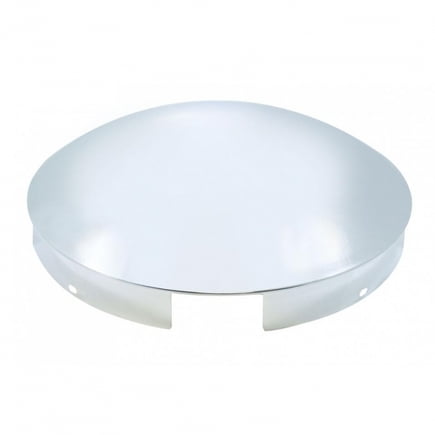 United Pacific 20118 Axle Hub Cap Front, 4 Even Notched, Stainless Steel,