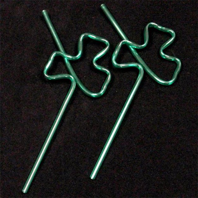 Chef Craft 2329149 Shamrock Crazy Straw - 2 Per Pack - Case of 48