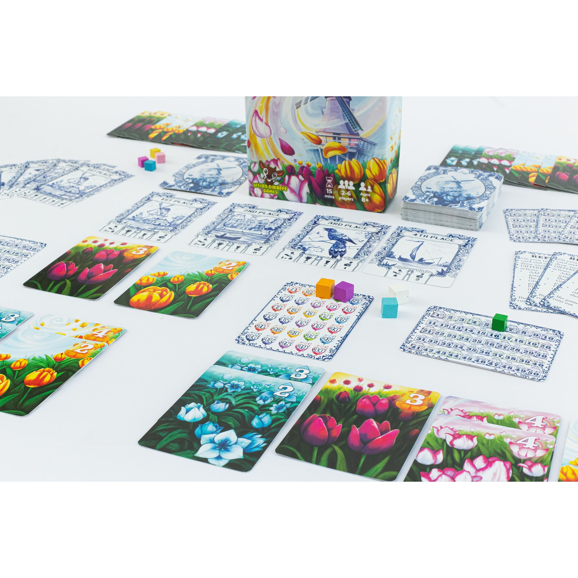 Gift of Tulips - Bouquets Building Card Game, Ages 8+, 2-6 Players, 15 Min
