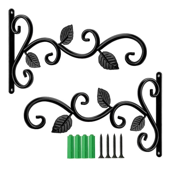2 Pack Plants Hangers Outdoor Indoor Decor,Wall Hooks for Hanging Plant Bracket,Plant Hooks for Bird Feeder,Wind Chime,Lights,Lanterns