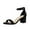 Black, variant on JeashCHAT Sandals for Women Women's Fashion High Heels Shoes Open Toe Solid Color Casual Comfortable High-heel Sandals