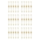 thumbnail image 1 of 30 Cuchara + 30 Tenedores Hoja de Acero Inoxidable Cuchara para Pastel de Café Tenedor Cucharas para Postre, Juego de Cucharaditas para Remover Dorado, 1 of 5