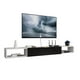thumbnail image 1 of Repisa Flotante Slim O Mesa Tv Moderna Blanca 1 Puerta Negra Muebleria Liz Muebleria liz Minimalista, 1 of 5