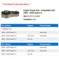 thumbnail image 2 of Engine Torque Rod - Compatible with 2000 - 2009 Saab 9-5 2001 2002 2003 2004 2005 2006 2007 2008, 2 of 2