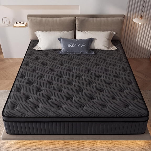 Full Mattress, Holaki 10" New Memory Foam Hybrid Full Mattress in a Box, Cool Individual Pocket Spring for Sleep Supportive & Pressure Relief, Full Size Medium Firm Mattress, CertiPUR-US