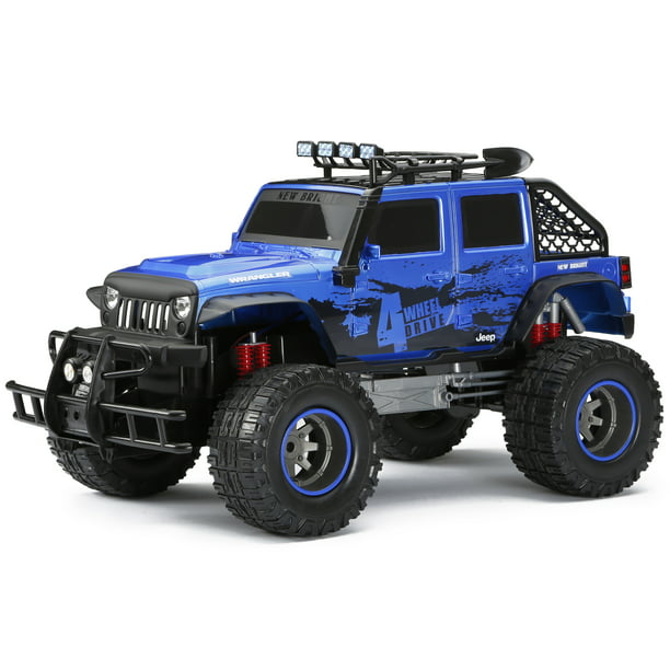 New Bright (1:12) Radio Control Battery 4x4 Jeep Wrangler Blue 