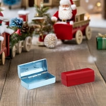 Raindrops Decorative Tiny Tool Case Assorted Color Iron for Dollhouse Scenes 2Pcs