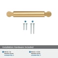 thumbnail image 4 of Amerock Balon 3-3/4 inch (96mm) Center-to-Center Champagne Bronze Cabinet Pull, 4 of 6