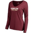 thumbnail image 2 of Women's Maroon Boston College Eagles Team Strong Long Sleeve V-Neck T-Shirt, 2 of 3