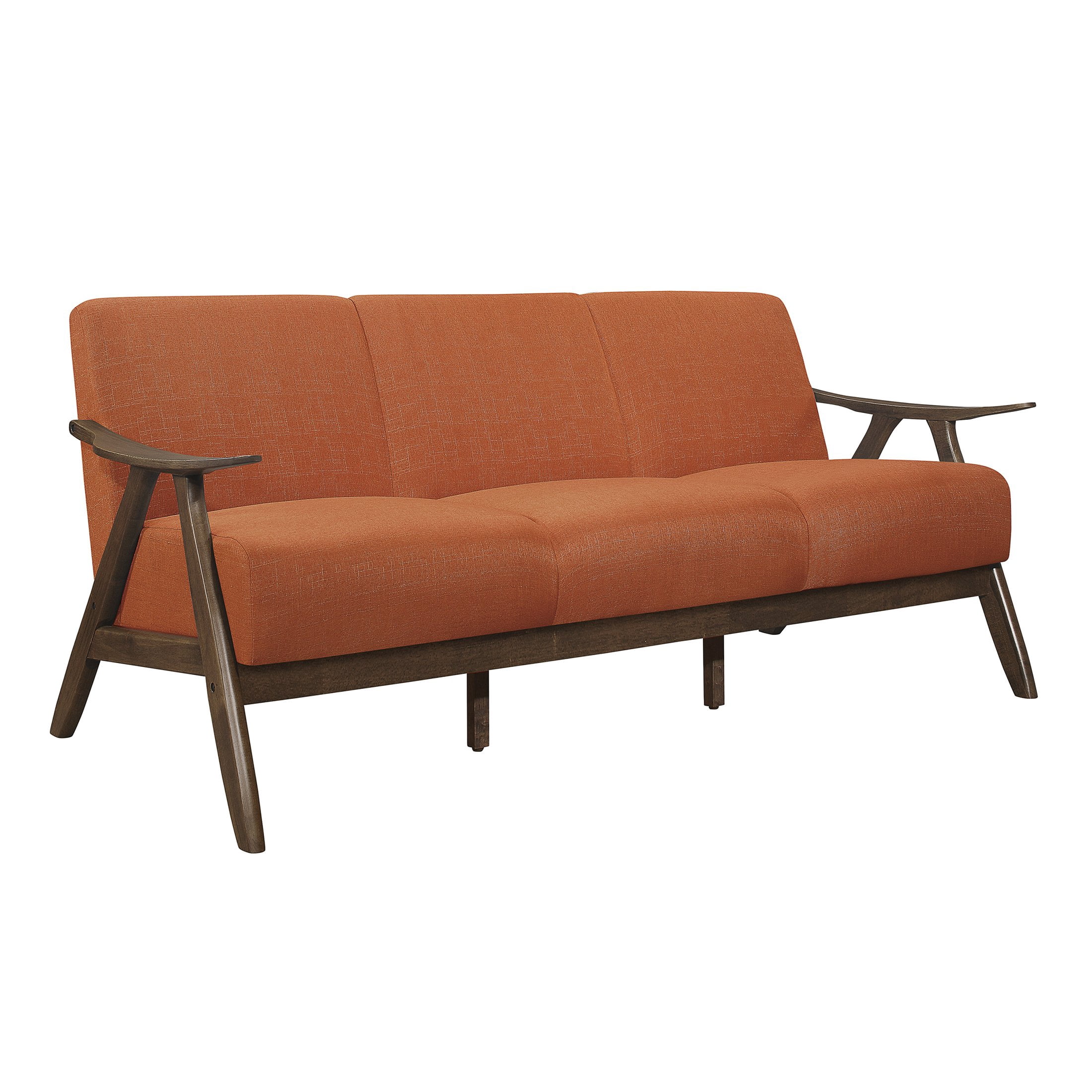 OakvillePark Ecola Fabric Living Room Sofa, Orange