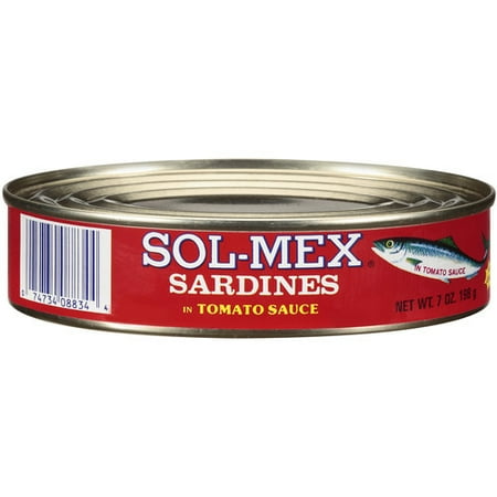 Sol-Mex Sardines In Tomato Sauce, 7 oz - Walmart.com