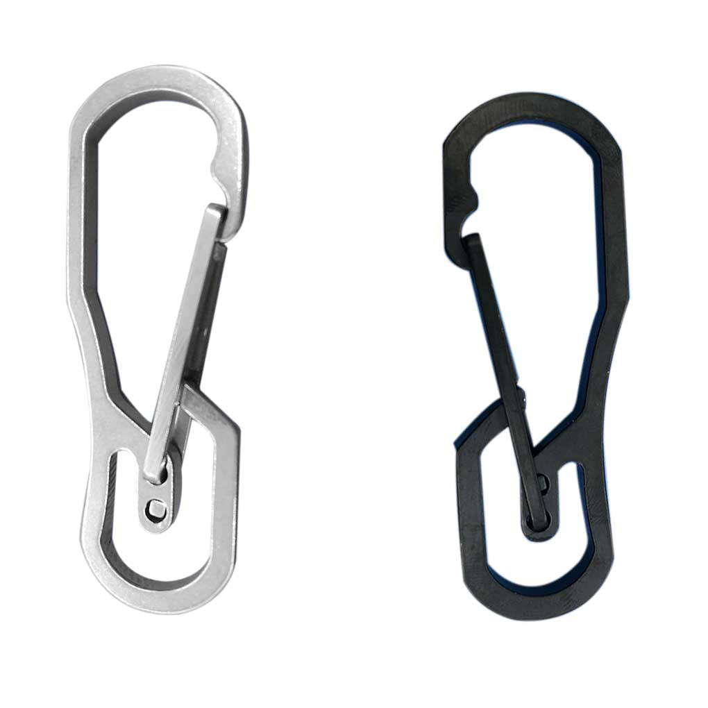 Outdoor Mini EDC Pocket Climbing Hook Carry Clip Tools Key Ring Keychain Keyfob 