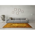 thumbnail image 3 of Ahgly Company Machine Washable Indoor Rectangle Persian Yellow Traditional Area Rugs, 8' x 10', 3 of 4