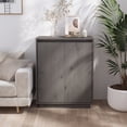 thumbnail image 1 of vidaXL Buffet Gris 60x34x75 cm Bois Massif Pin, 1 of 5
