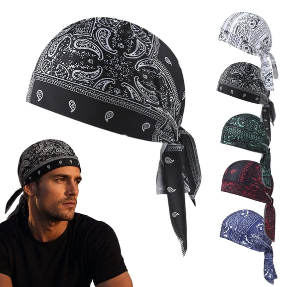 Cooling Skull Cap Helmet Liner Breathable Sweat Wicking Bandana Cap for Men Women Cycling Running Motorcycle Hard Hat Wear (A, 1PC)