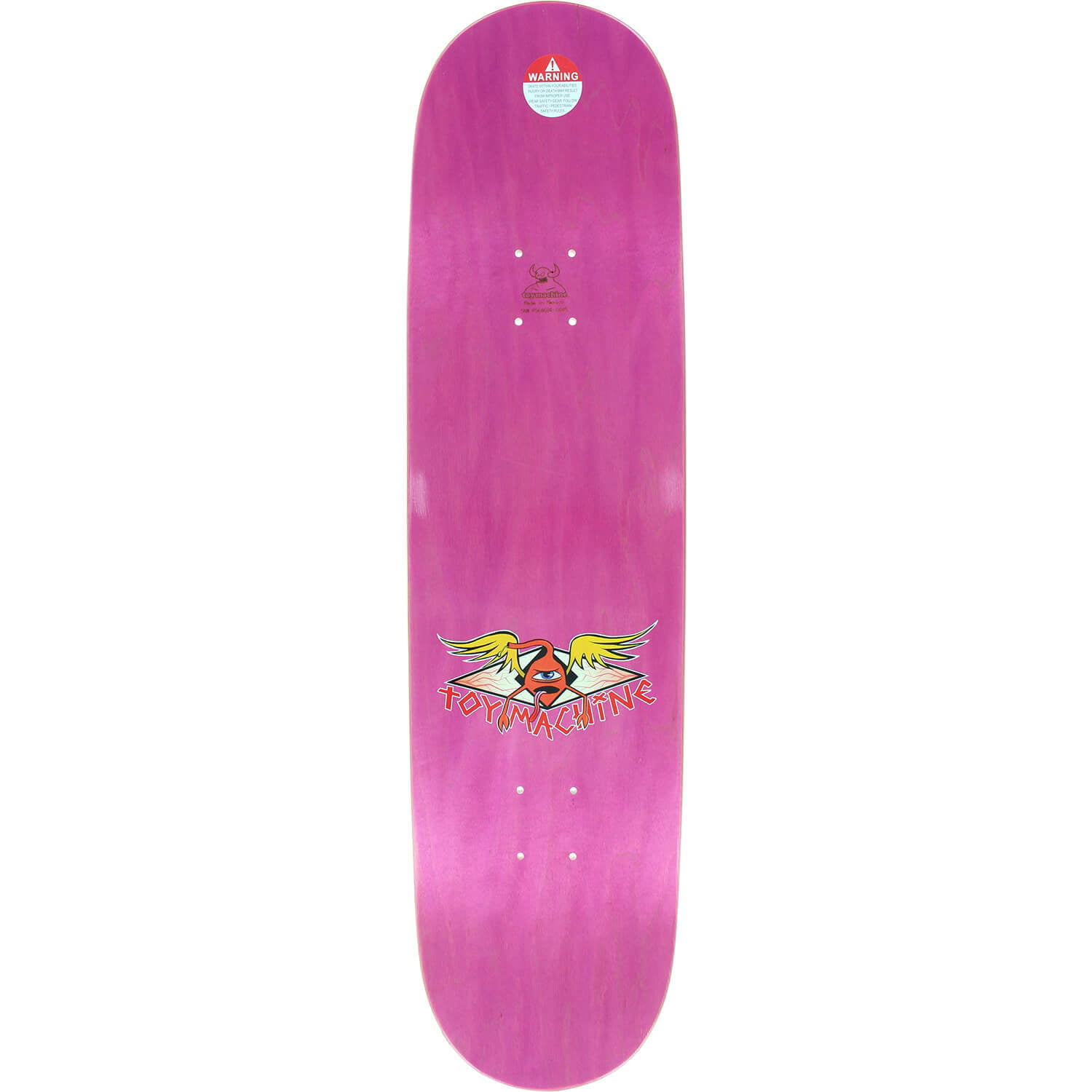 TOY MACHINE Skateboard Deck PIZZA SHREDDER SECT 7.75" Black Magic Grip 