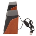 thumbnail image 4 of Computer Speakers, HiFi Convenient Wooden Color Deep Bass Wired Laptop Speakers  For Laptops For TVs, 4 of 8
