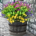 thumbnail image 3 of 24 Bundles Artificial Flowers for Outdoors, Artificial Plants UV Resistant Fake Flowers Greenery Shrubs Plants for Decoration Outdoor Plants Hanging Planter Home Garden Decor, 3 of 5
