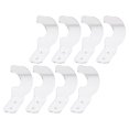 thumbnail image 1 of CATIEBYE 4Pairs Transparent Baseball Bat Rack Wall Mounted Display Holder for Softball and Hockey Sticks, 1 of 8