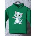 thumbnail image 3 of Kitten Greeting Hoodie Toddler -Image by Shutterstock,  5 Toddler, 3 of 4
