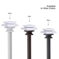 thumbnail image 6 of UTOPIA ALLEY Wall Mounted 3/4 Inch Curtain Rod - Curtain Rods For Windows 86 to 120 Inch, Adjustable Drapery Rods, Black Curtain Rods, Bedroom & Living Room Decorative Curtain Rods, Tapestry Poles, 6 of 9