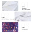 thumbnail image 2 of Yayeee Kitchen Hanging Hand Towels Set of 2 with Loop Bathroom Absorbent Tie Towel, Purple Christmas Tree Pattern, 2 of 7