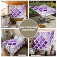 thumbnail image 6 of Purple Morocco Tapestry for Bedroom Wall Hanging Tapestry, Rustic Country Smear Street Mottled Art Ceiling Backdrop Tapestries Poster Blanket Wall Decor for Teens Room Living Room Dorm 51" x 59", 6 of 8