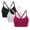 SNGRA/MCPHT/BLK, variant on Women's Katharina Seamless Yoga Racerback Sports Bra with Removable Pads, 3 Pack, Blk/Blk/Blk, Small