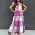 thumbnail image 4 of Tranfacy Robes d'Été pour Ados, Robes d'Été pour Filles, Robe d'Été pour Filles de 6 à 12 Ans à Manches Courtes, Col Rond, Décontractée, à Pois, Robe Longue Ample et Confortable, 4 of 7