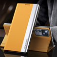 thumbnail image 2 of Thin Slim Flip Case for Xiaomi 12T with Stand, Case for 12T Pro, Business PU Leather Shockproof Protective Phone Cover Case for Xiaomi 12T/12T Pro/Redmi K50 Ultra CX Yellow, 2 of 11