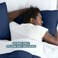thumbnail image 5 of Bare Home Pillow Sham Set - Premium 1800 Collection - Double Brushed - King, Dark Blue, 5 of 9